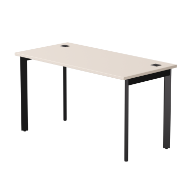 Стол письменный на металлокаркасе EVO 138, опоры 45гр Кашемир/Черный