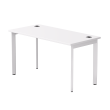 Стол письменный на металлокаркасе EVO 138, опоры 45гр Белый/Белый