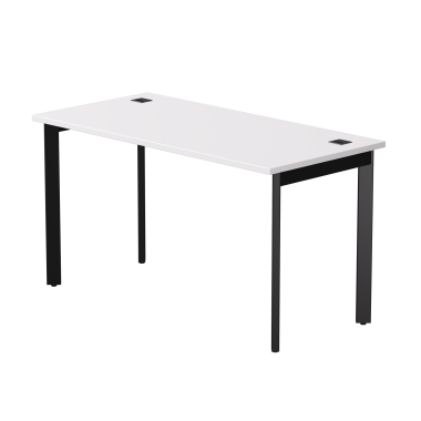 Стол письменный на металлокаркасе EVO 138, опоры 45гр Белый/Черный