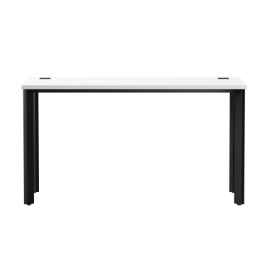 Стол письменный на металлокаркасе EVO 138, опоры 45гр Белый/Черный