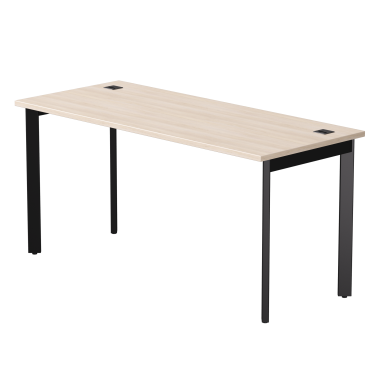 Стол письменный на металлокаркасе EVO 158, опоры 45гр Дуб Соната/Черный