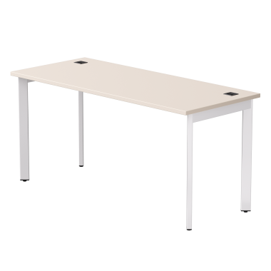 Стол письменный на металлокаркасе EVO 158, опоры 45гр Кашемир/Белый