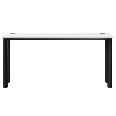 Стол письменный на металлокаркасе EVO 158, опоры 45гр Белый/Черный