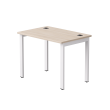Стол письменный на металлокаркасе EVO 98 Дуб Соната/Белый