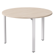Стол переговорный EVO D110 Дуб Соната/Белый