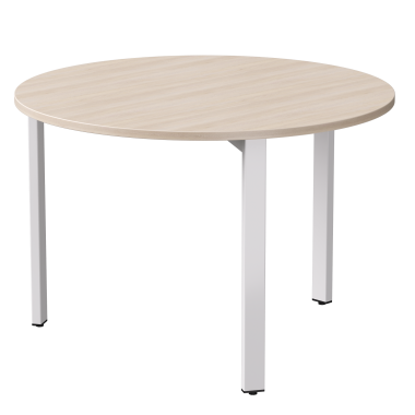 Стол переговорный EVO D110 Дуб Соната/Белый