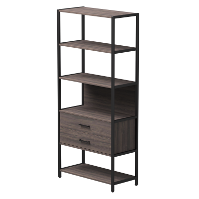 Стеллаж металлический №5 EVO 830x385x1840 Дуб Пасадена/Черный