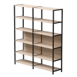 Комплект стеллажей №6 EVO 1635x385x1840 Дуб Соната/Черный