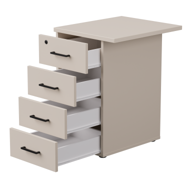 Тумба приставная EVO с топом 510 Кашемир