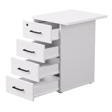 Тумба приставная EVO с топом 510 Белый