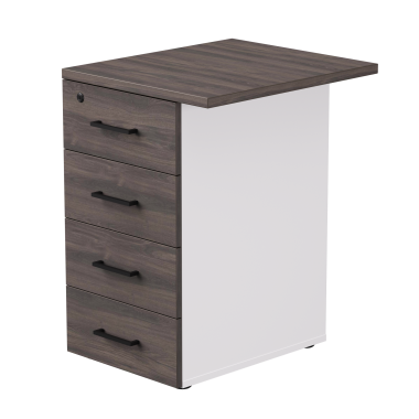 Тумба приставная EVO с топом 510 Белый/Дуб Пасадена