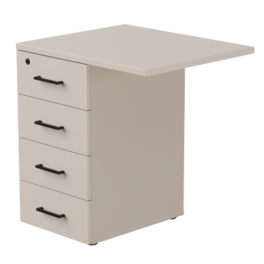 Тумба приставная EVO с топом 710 Кашемир