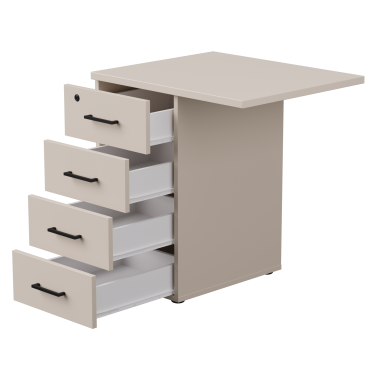 Тумба приставная EVO с топом 710 Кашемир