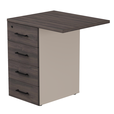 Тумба приставная EVO с топом 710 Кашемир/Дуб Пасадена