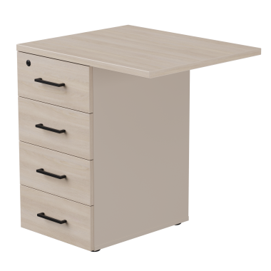 Тумба приставная EVO с топом 710 Кашемир/Дуб Соната