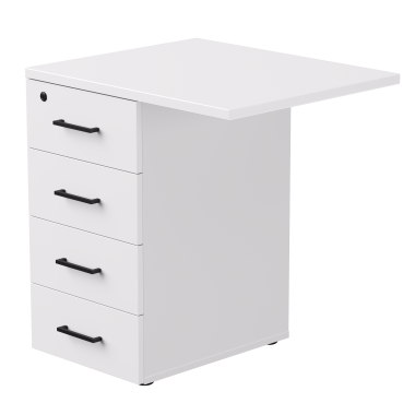 Тумба приставная EVO с топом 710 Белый