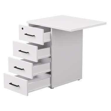 Тумба приставная EVO с топом 710 Белый