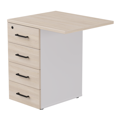 Тумба приставная EVO с топом 710 Белый/Дуб Соната