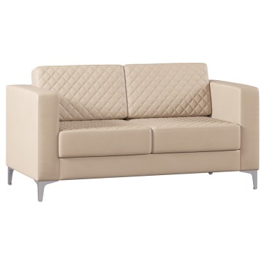 Диван двухместный Aston Экокожа Бежевый