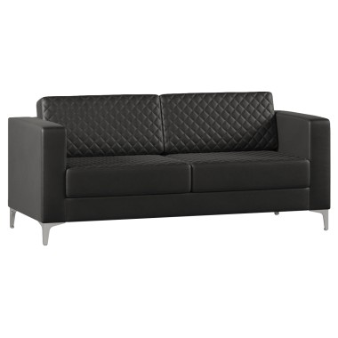 Диван трехместный Aston Экокожа Черный