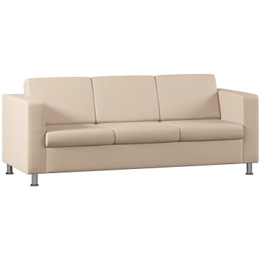 Диван трехместный Felix Экокожа Бежевый