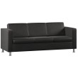 Диван трехместный Felix Экокожа Черный