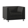 Кресло Monro Экокожа Черный