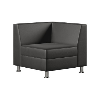 Модуль Monro угловой Экокожа Черный