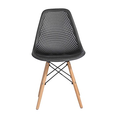 Стул пластиковый Eames DSW GRID черный