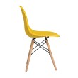 Стул пластиковый Eames DSW GRID желтый
