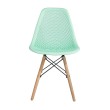 Стул пластиковый Eames DSW GRID мятный
