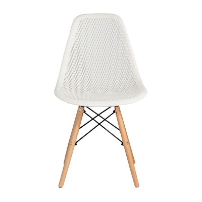 Стул пластиковый Eames DSW GRID белый