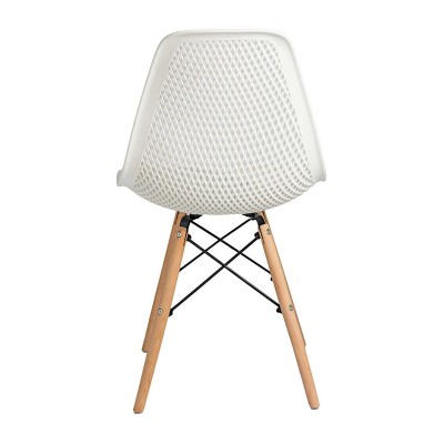 Стул пластиковый Eames DSW GRID белый