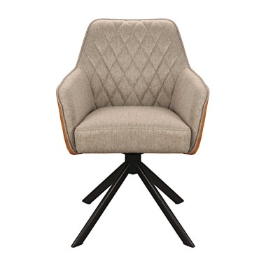 Стул-кресло NICOLETTA 180 серо-коричневый