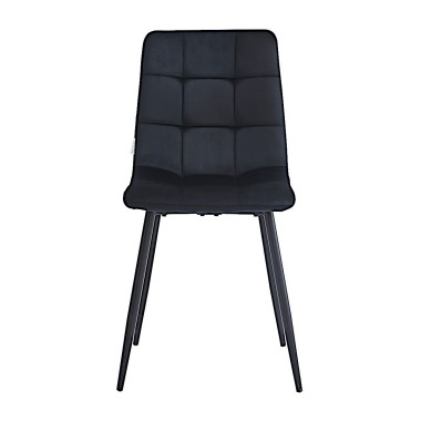 Стул мягкий CHILE велюр черный