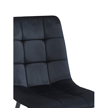 Стул мягкий CHILE велюр черный