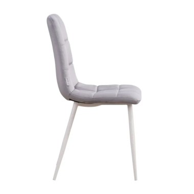 Стул мягкий CHILE велюр мокко/белый