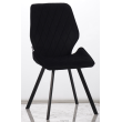Стул мягкий OSTIN велюр, каркас квадрат, графит/черный
