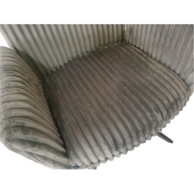 Стул-кресло AUGUST 360 велюр Серый