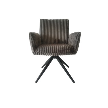 Стул-кресло AUGUST 360 велюр Серый