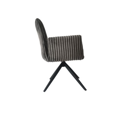 Стул-кресло AUGUST 360 велюр Серый