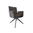 Стул-кресло AUGUST 360 велюр Серый