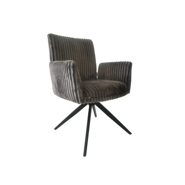 Стул-кресло AUGUST 360 велюр Серый
