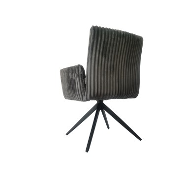 Стул-кресло AUGUST 360 велюр Серый