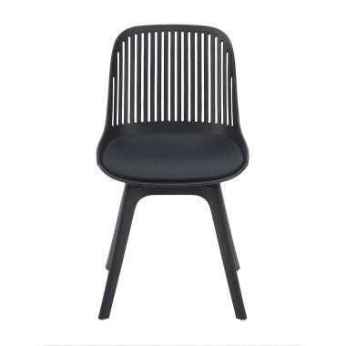 Стул пластиковый GRACE SOFT черный