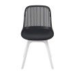 Стул пластиковый GRACE SOFT черный/белый