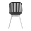 Стул пластиковый GRACE SOFT черный/белый
