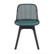 Стул пластиковый GRACE SOFT темно-зеленый/черный