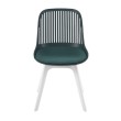 Стул пластиковый GRACE SOFT темно-зеленый/белый
