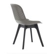 Стул пластиковый GRACE SOFT серый/черный